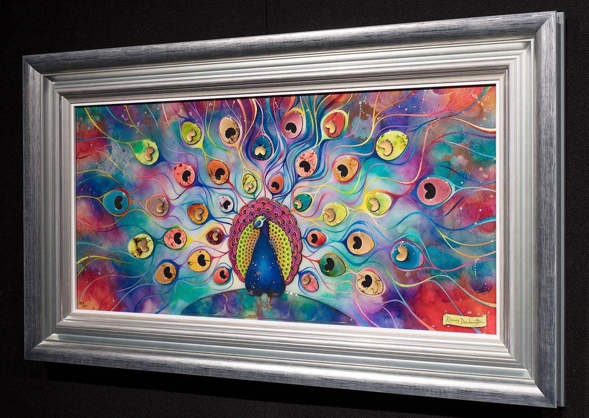 Peacock Splendour - Edition - SOLD OUT by artist Kerry Darlington - Wyecliffe Galleries