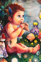 Peter Pan in Kensington Gardens - Edition by artist Kerry Darlington - Wyecliffe Galleries