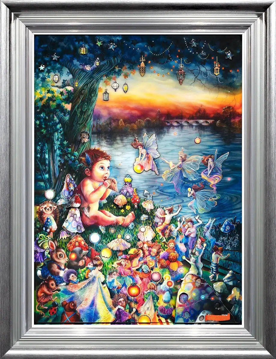 Peter Pan in Kensington Gardens - Edition by artist Kerry Darlington - Wyecliffe Galleries