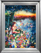 Peter Pan in Kensington Gardens - Edition by artist Kerry Darlington - Wyecliffe Galleries