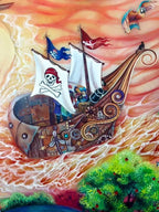 Peter Pan in Neverland - Original - SOLD by artist Kerry Darlington - Wyecliffe Galleries