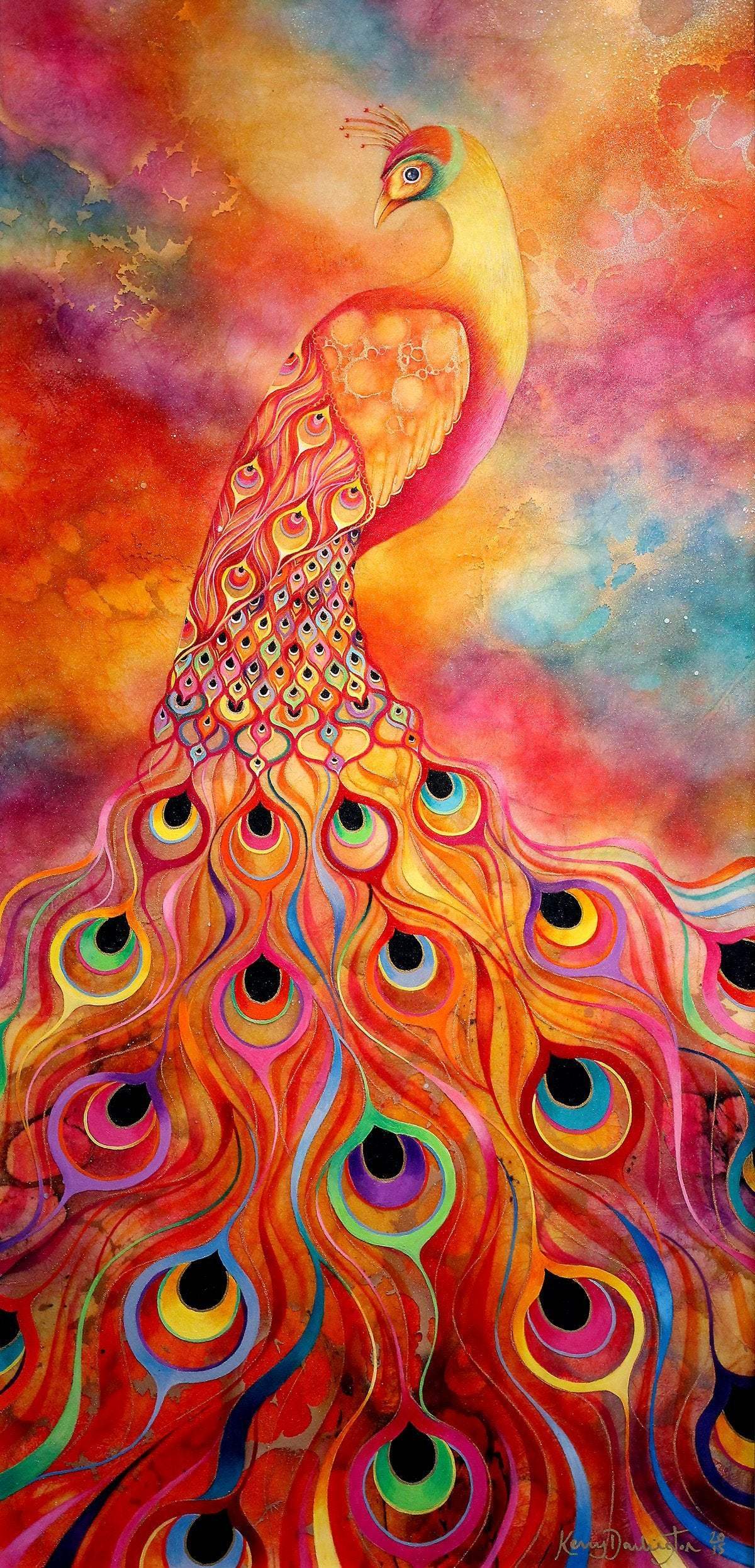 Phoenix Feathers - Edition by artist Kerry Darlington - Wyecliffe Galleries