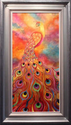Phoenix Feathers - Original - SOLD by artist Kerry Darlington - Wyecliffe Galleries