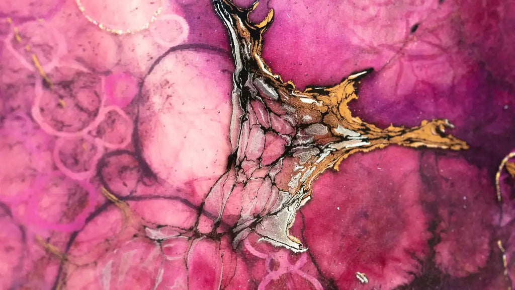 Plum Blossom - Unique Edition by artist Kerry Darlington - Wyecliffe Galleries