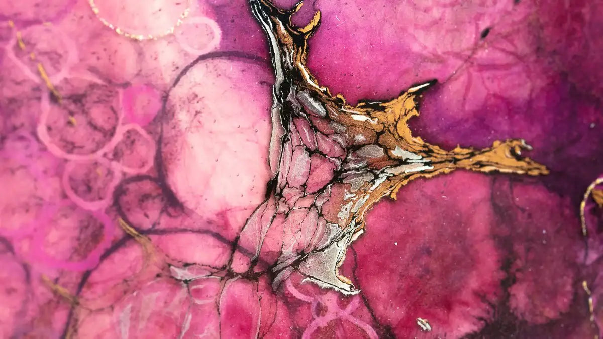 Plum Blossom - Unique Edition by artist Kerry Darlington - Wyecliffe Galleries