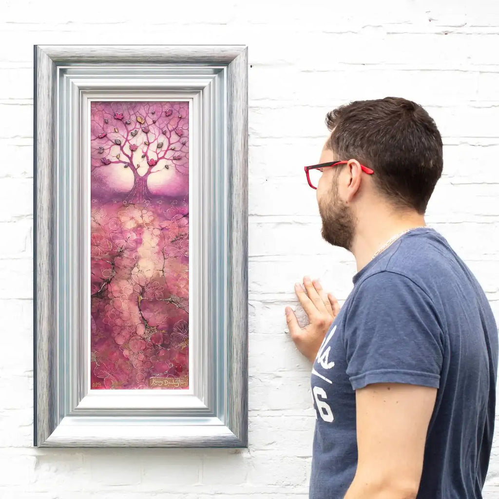 Plum Blossom - Unique Edition by artist Kerry Darlington - Wyecliffe Galleries