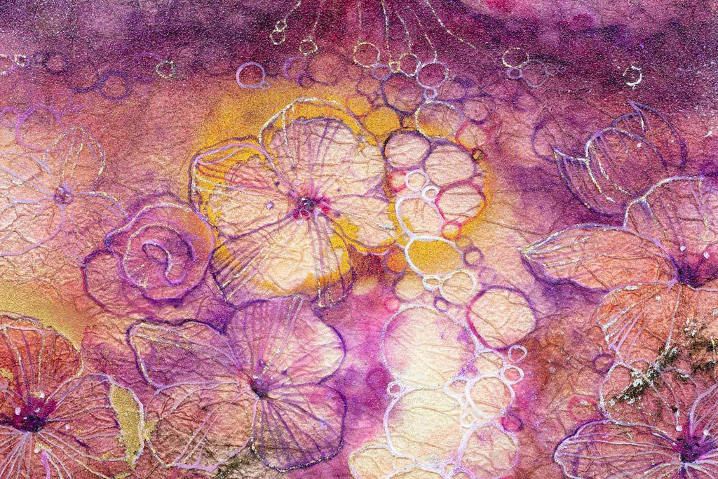 Plum Blossom - Published Original by artist Kerry Darlington - Wyecliffe Galleries