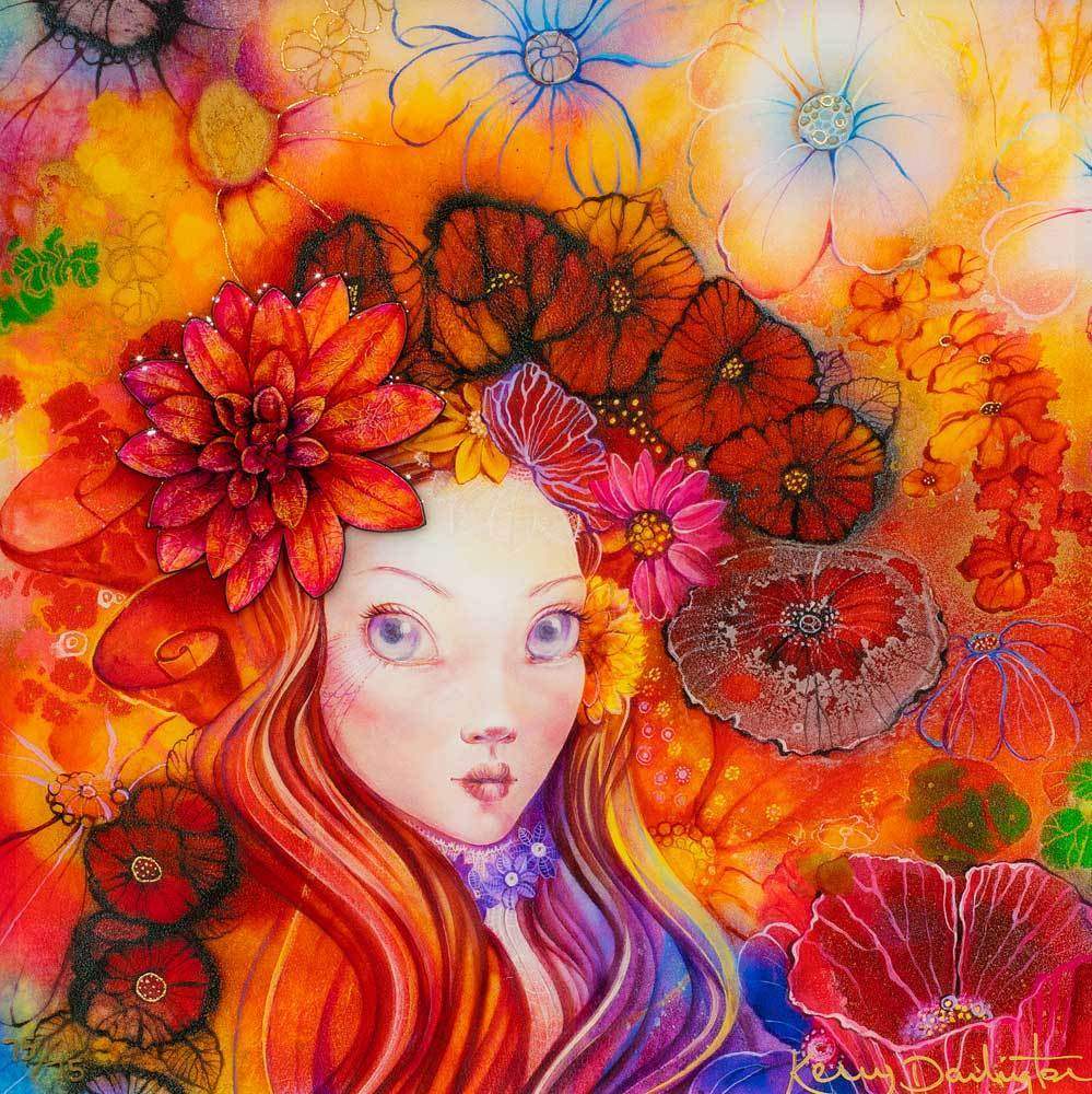 Poppy - Last Remaining Edition - SOLD by artist Kerry Darlington - Wyecliffe Galleries