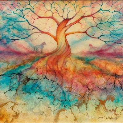 Prajna - Original by artist Kerry Darlington - Wyecliffe Galleries