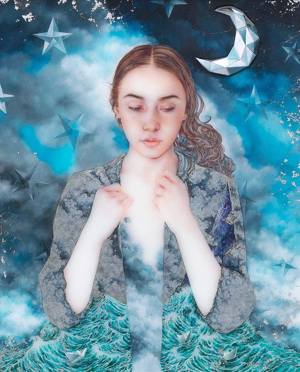 A Paper Moon - Edition by artist Kerry Darlington - Wyecliffe Galleries