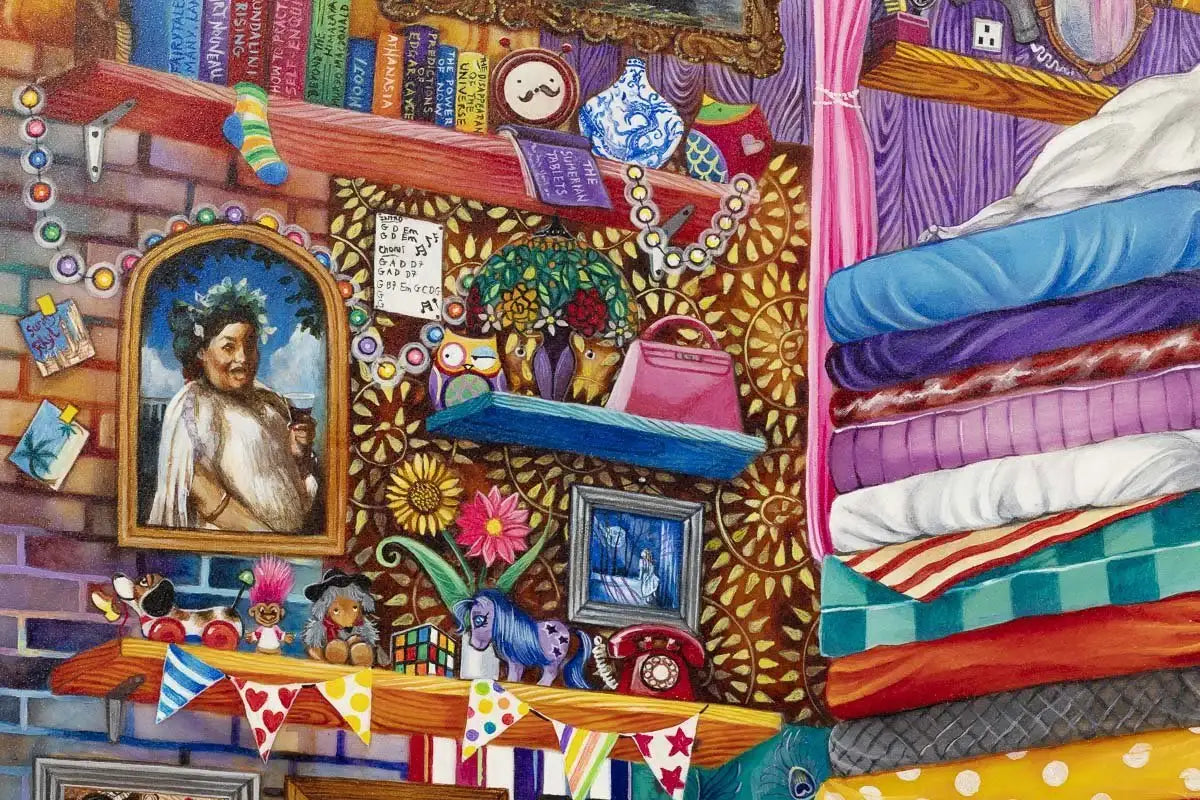 Princess and the Pea - Original - SOLD by artist Kerry Darlington - Wyecliffe Galleries