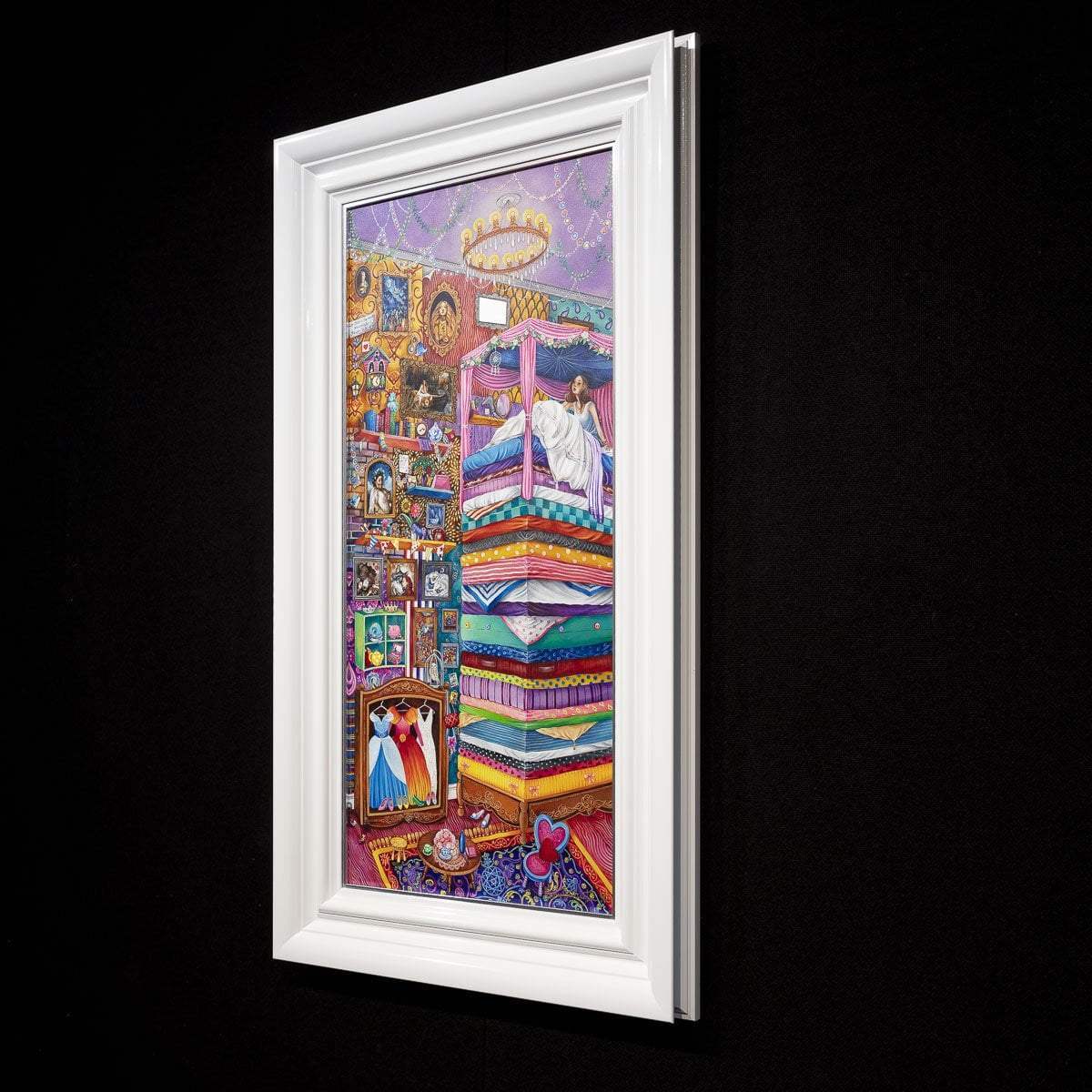 Princess and the Pea - Original - SOLD by artist Kerry Darlington - Wyecliffe Galleries