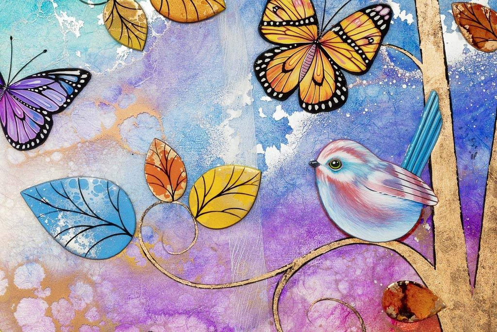 Rainbow Meadows - Original - SOLD by artist Kerry Darlington - Wyecliffe Galleries