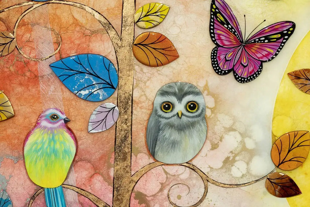 Rainbow Meadows - Original - SOLD by artist Kerry Darlington - Wyecliffe Galleries