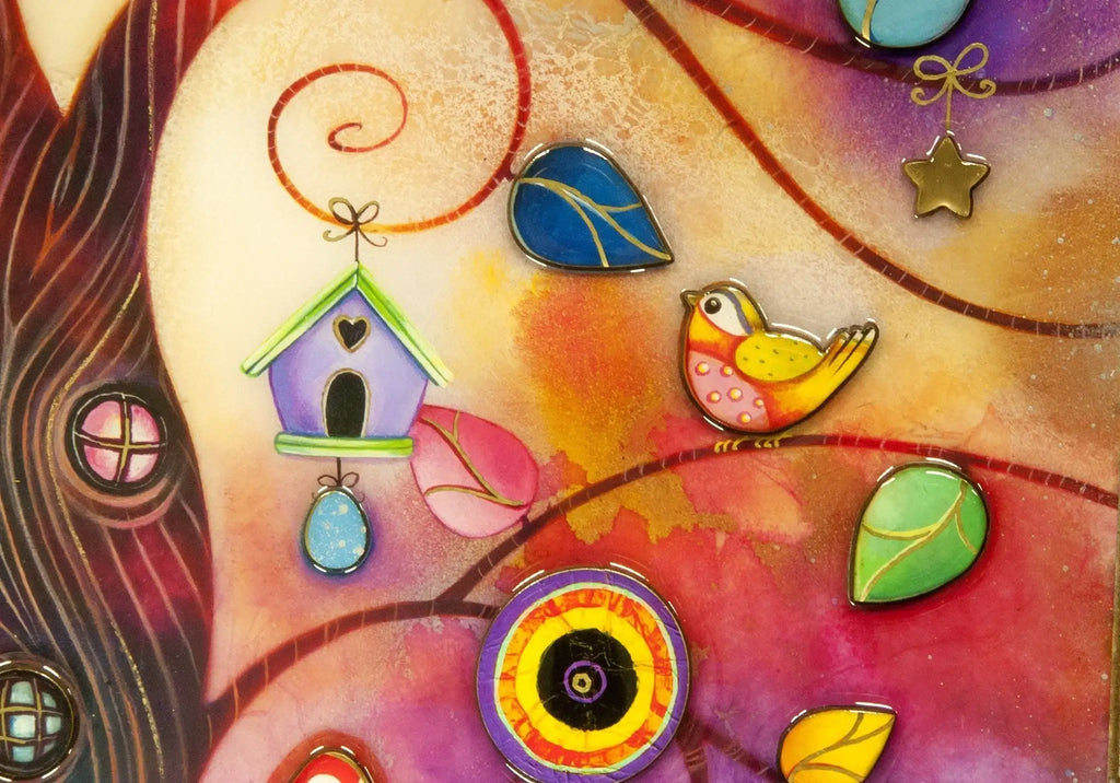 Rainbow Tree- Edition - SOLD OUT by artist Kerry Darlington - Wyecliffe Galleries