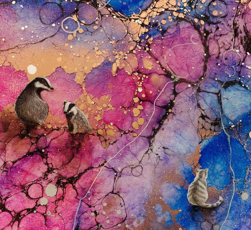 Raining Stars - Original - SOLD by artist Kerry Darlington - Wyecliffe Galleries