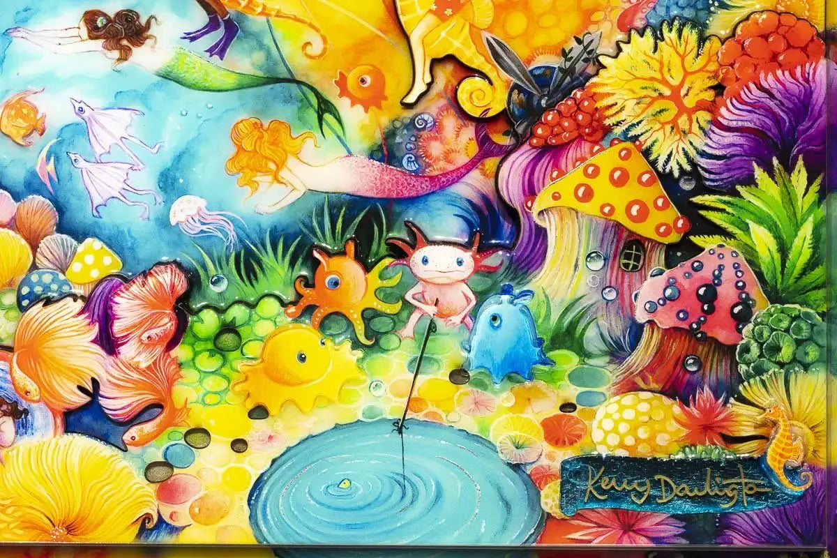 Rose Garden Test Product by artist Kerry Darlington - Wyecliffe Galleries