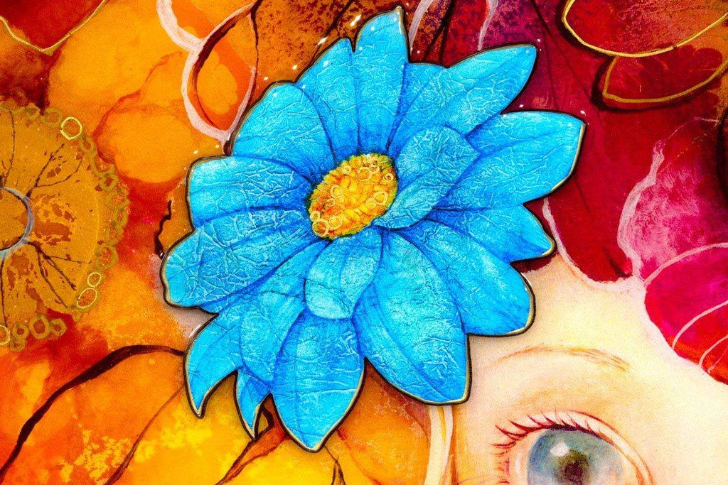 Rosebud - Edition - SOLD by artist Kerry Darlington - Wyecliffe Galleries