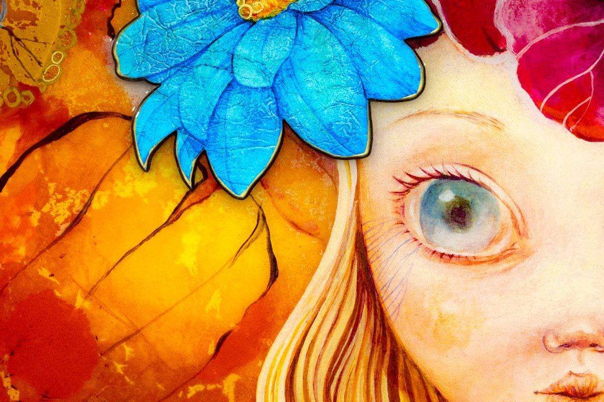 Rosebud - Edition - SOLD by artist Kerry Darlington - Wyecliffe Galleries