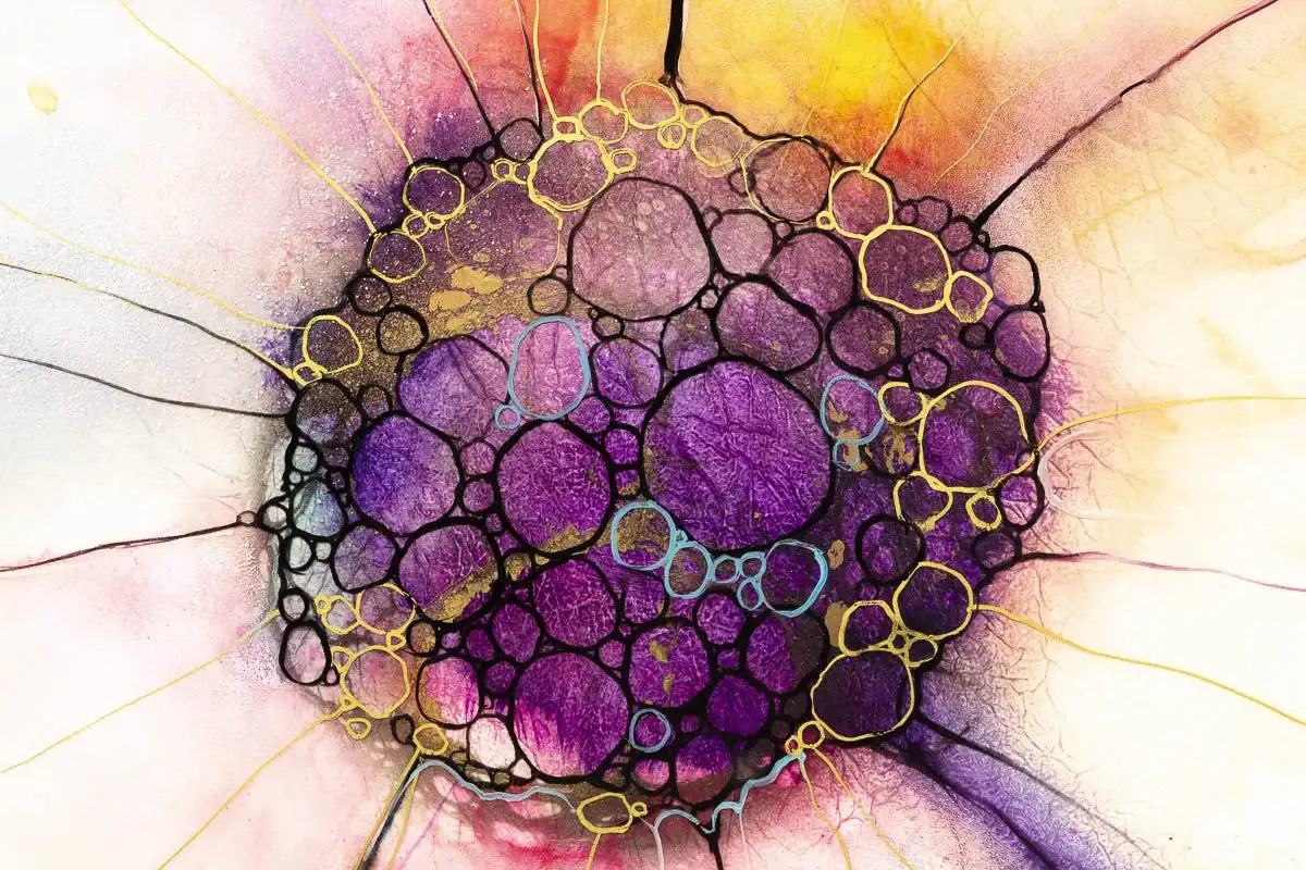 Rosy Air - Original - SOLD by artist Kerry Darlington - Wyecliffe Galleries