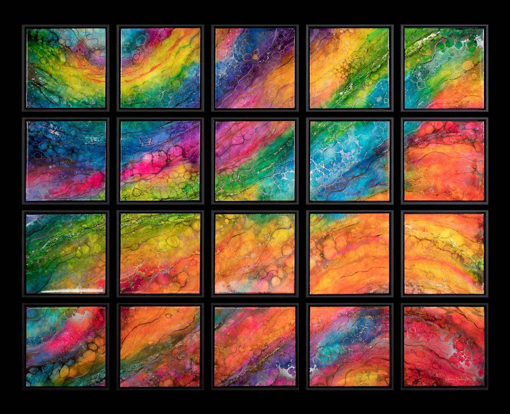 Rubiks - Original - SOLD by artist Kerry Darlington - Wyecliffe Galleries