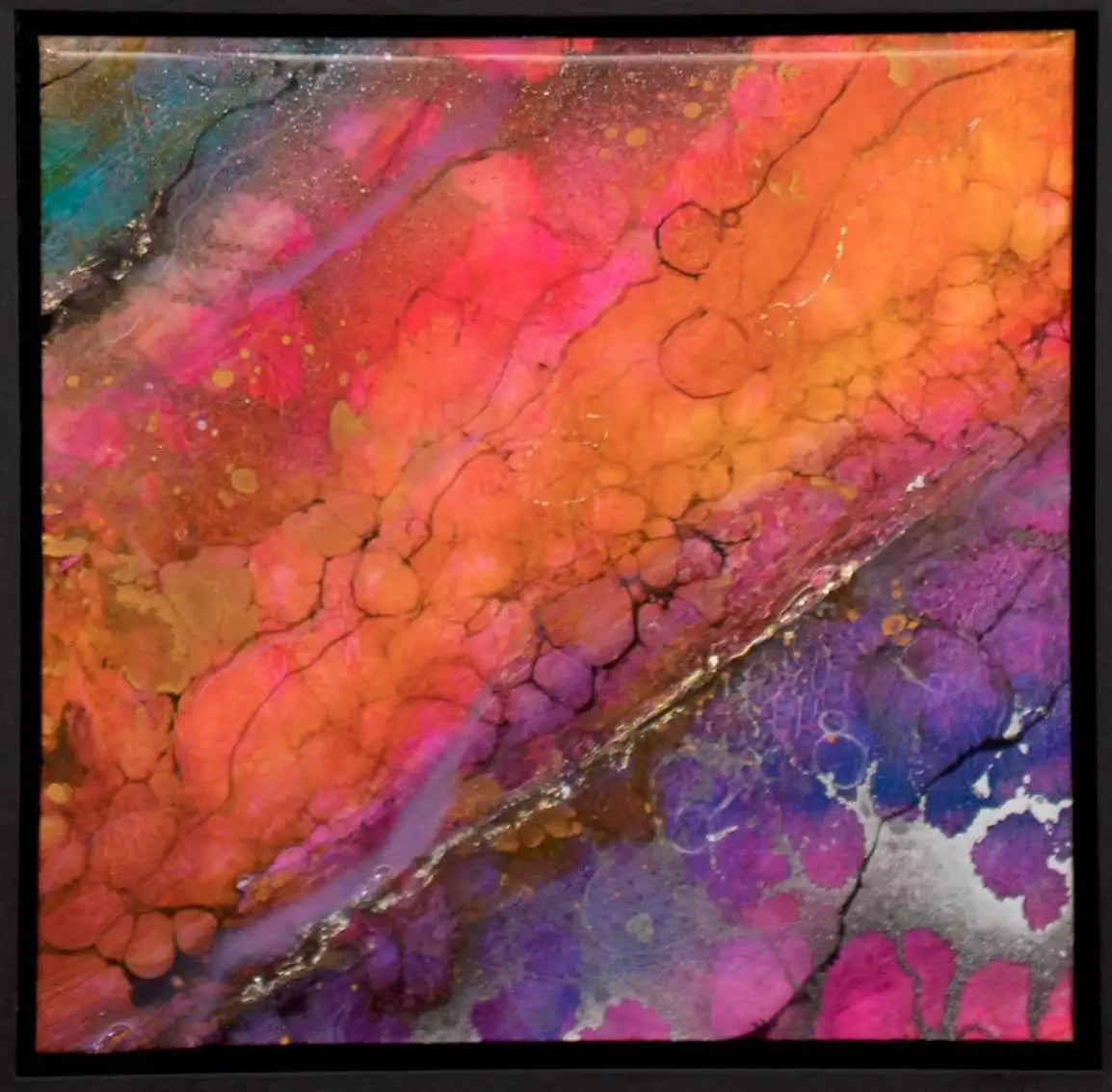 Rubiks - Original - SOLD by artist Kerry Darlington - Wyecliffe Galleries