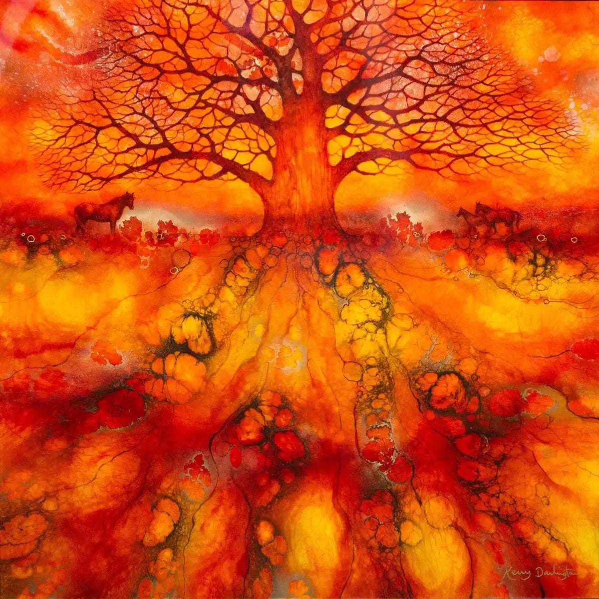 Sacred Space - Original - SOLD by artist Kerry Darlington - Wyecliffe Galleries