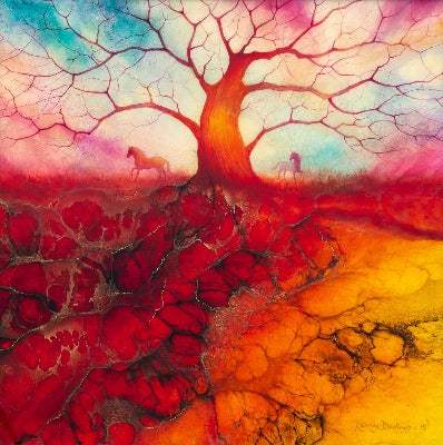 Samata - Original - SOLD by artist Kerry Darlington - Wyecliffe Galleries