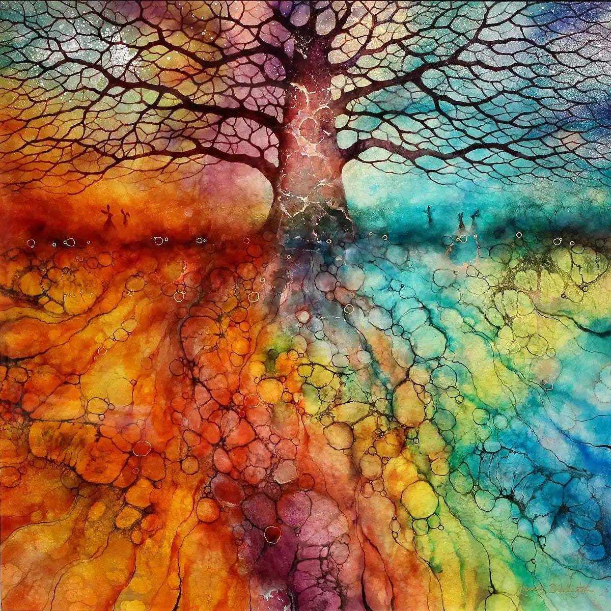 Samhain Whispers - ORIGINAL - SOLD by artist Kerry Darlington - Wyecliffe Galleries