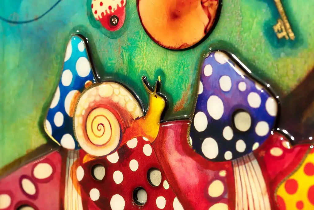 Secret Treehouse - SOLD by artist Kerry Darlington - Wyecliffe Galleries