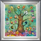 Secret Treehouse - Original SOLD by artist Kerry Darlington - Wyecliffe Galleries