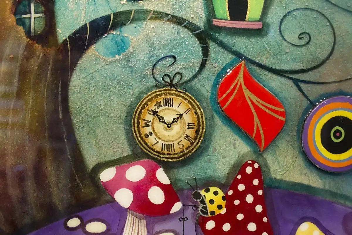 Secret Treehouse - Original SOLD by artist Kerry Darlington - Wyecliffe Galleries