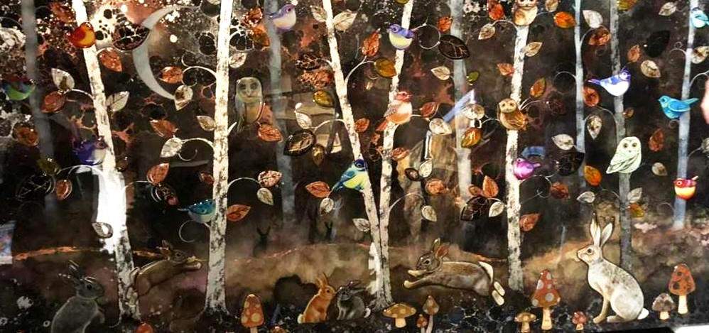 Bright Eyes - Original - SOLD by artist Kerry Darlington - Wyecliffe Galleries