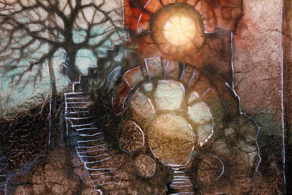 Godric's Lane & Strangeauld Place - Artist Proof - Matching Set 2018 by artist Kerry Darlington - Wyecliffe Galleries