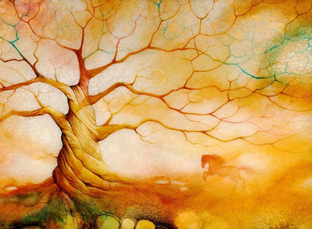 Siddhi - Original - SOLD by artist Kerry Darlington - Wyecliffe Galleries