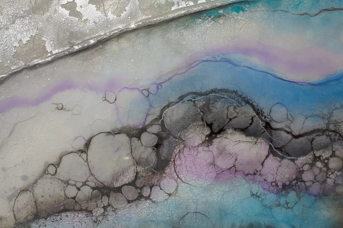 Silver Lake - Original - SOLD by artist Kerry Darlington - Wyecliffe Galleries