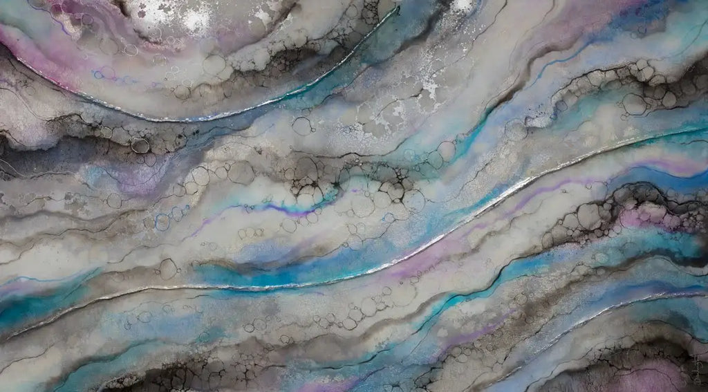 Silver Lake - Original - SOLD by artist Kerry Darlington - Wyecliffe Galleries