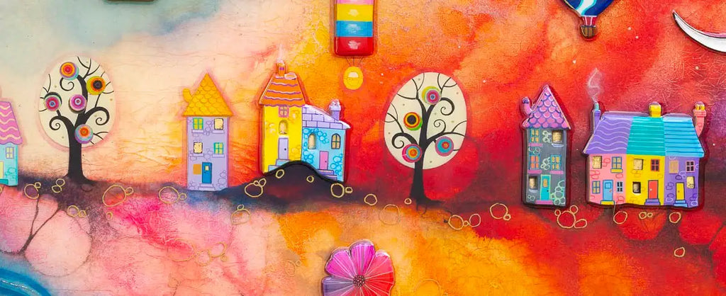 Skylarking - Original SOLD by artist Kerry Darlington - Wyecliffe Galleries