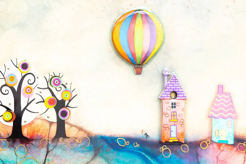 Skylarking - Original SOLD by artist Kerry Darlington - Wyecliffe Galleries