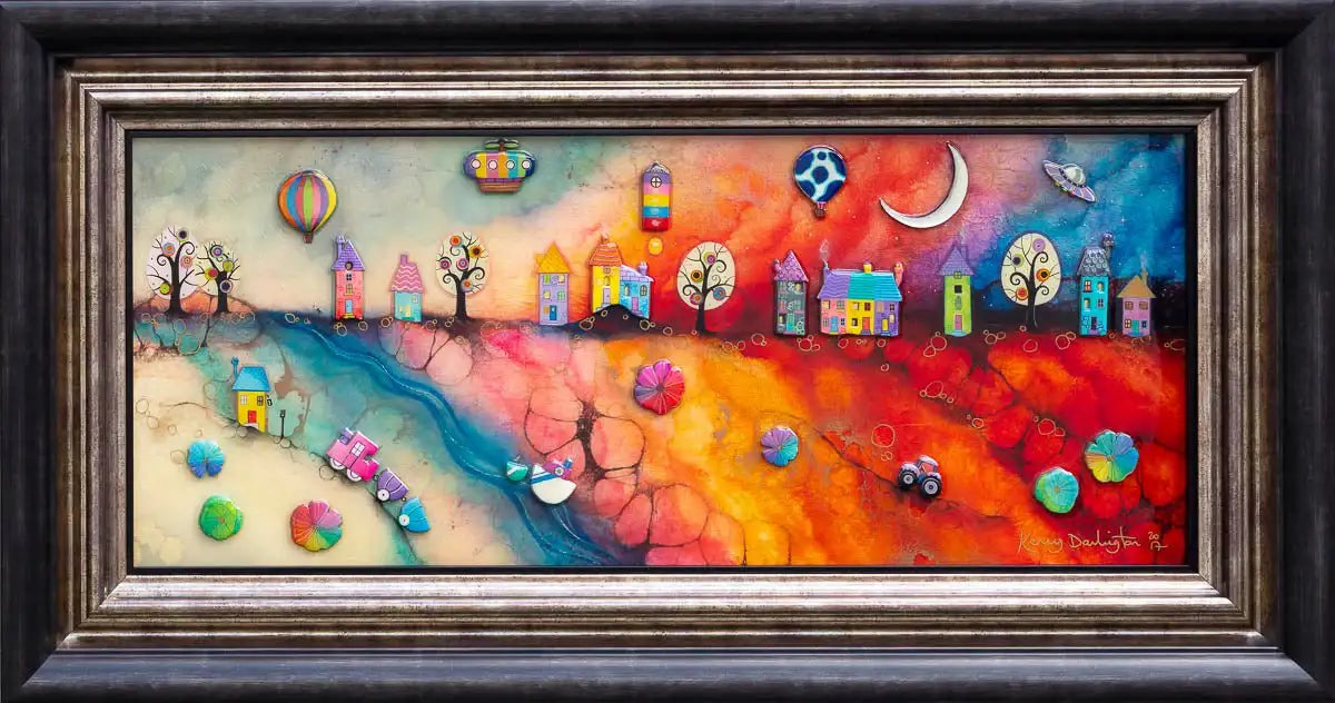 Skylarking - Original SOLD by artist Kerry Darlington - Wyecliffe Galleries