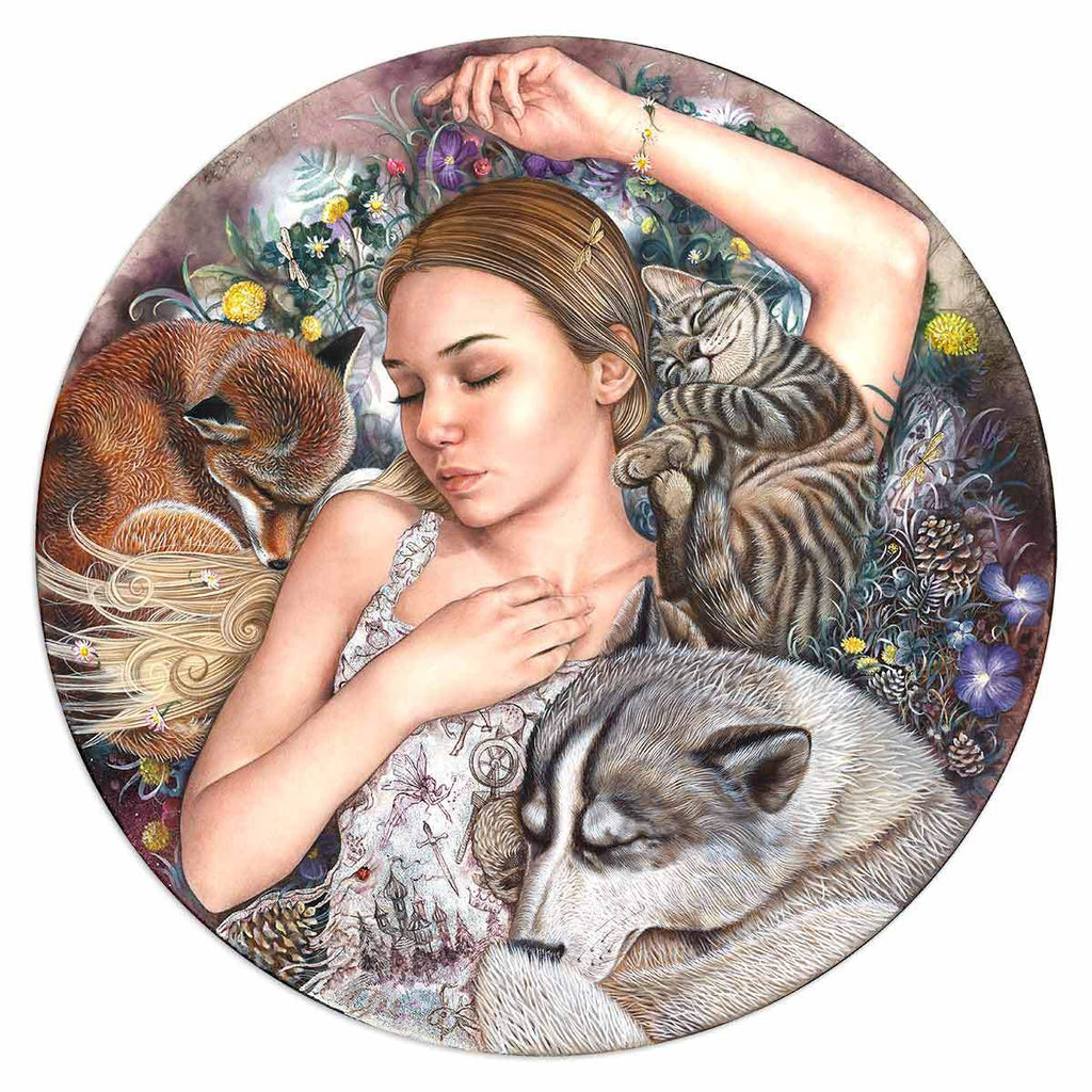 Sleeping Beauty - Original - SOLD by artist Kerry Darlington - Wyecliffe Galleries