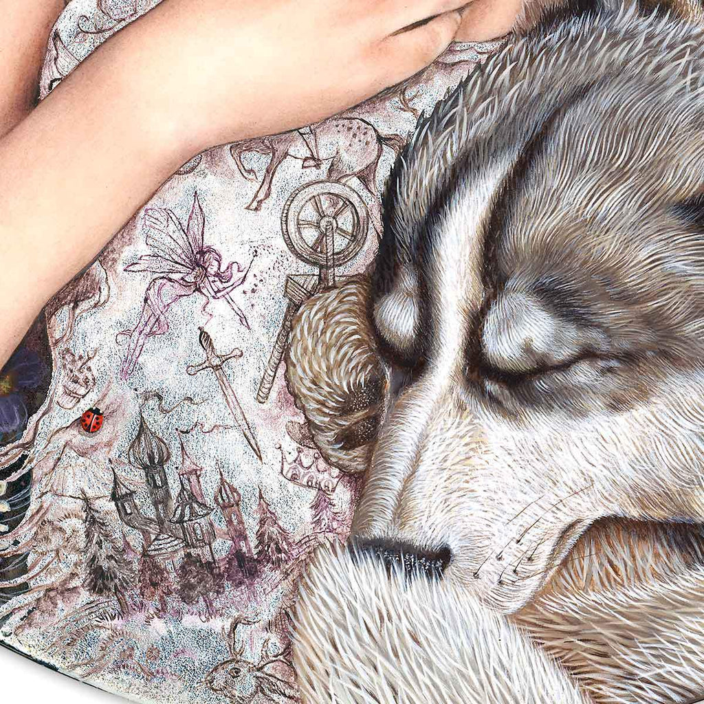 Sleeping Beauty - Original - SOLD by artist Kerry Darlington - Wyecliffe Galleries