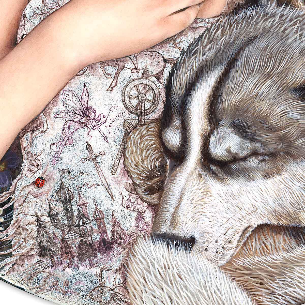 Sleeping Beauty - Original - SOLD by artist Kerry Darlington - Wyecliffe Galleries