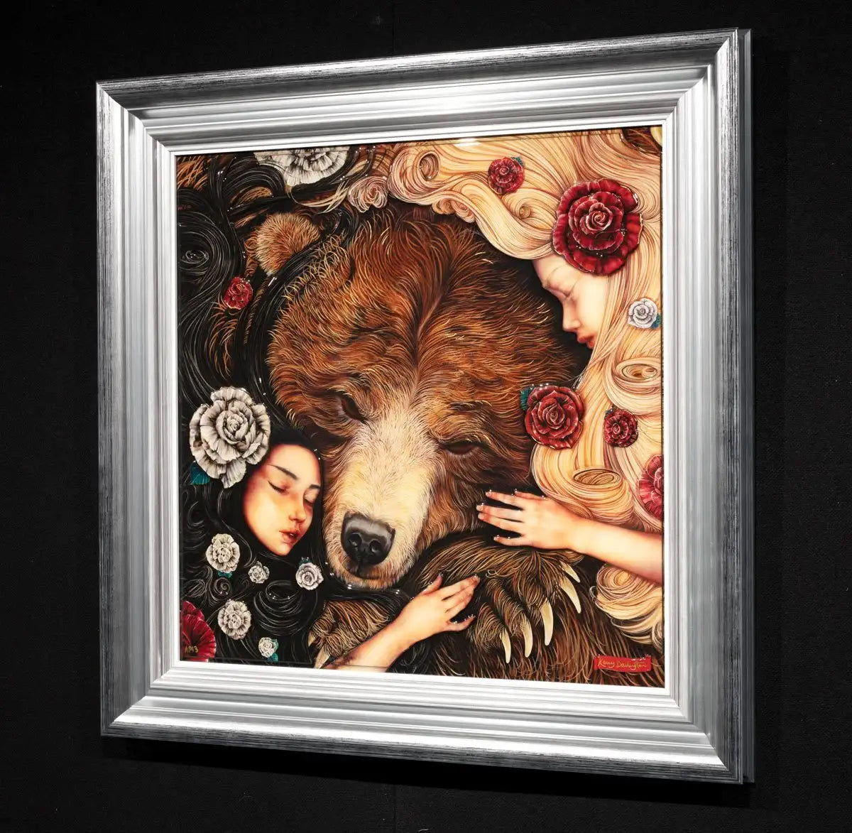 Snow White & Rose Red - Edition SOLD by artist Kerry Darlington - Wyecliffe Galleries