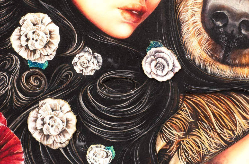 Snow White & Rose Red - Edition SOLD by artist Kerry Darlington - Wyecliffe Galleries