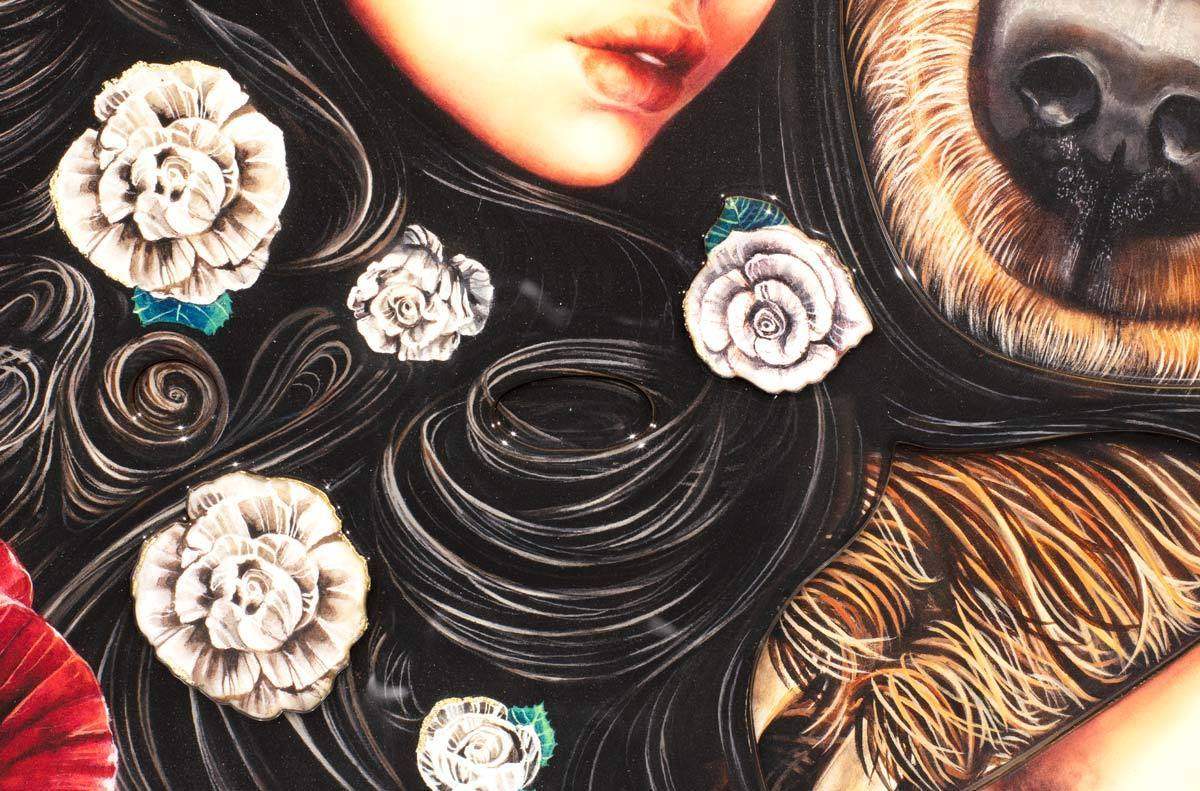 Snow White & Rose Red - Edition SOLD by artist Kerry Darlington - Wyecliffe Galleries