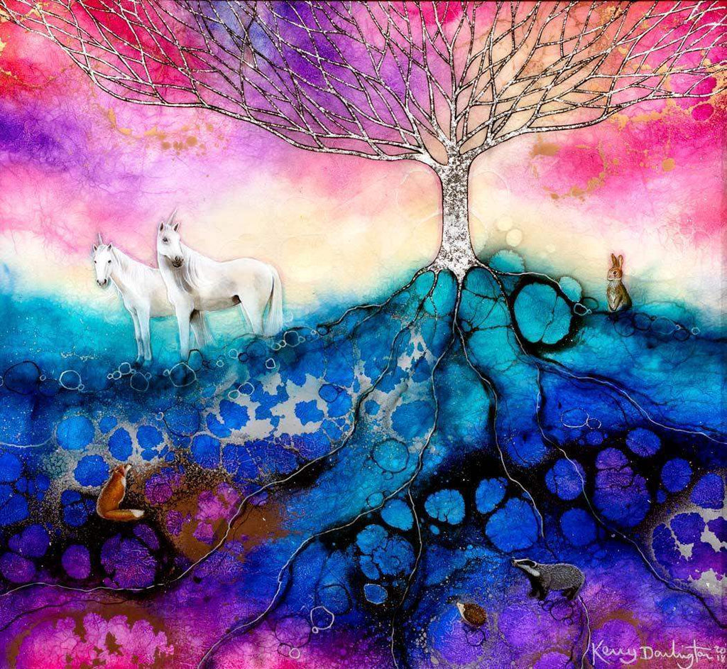 Soul Mate - Original - SOLD by artist Kerry Darlington - Wyecliffe Galleries