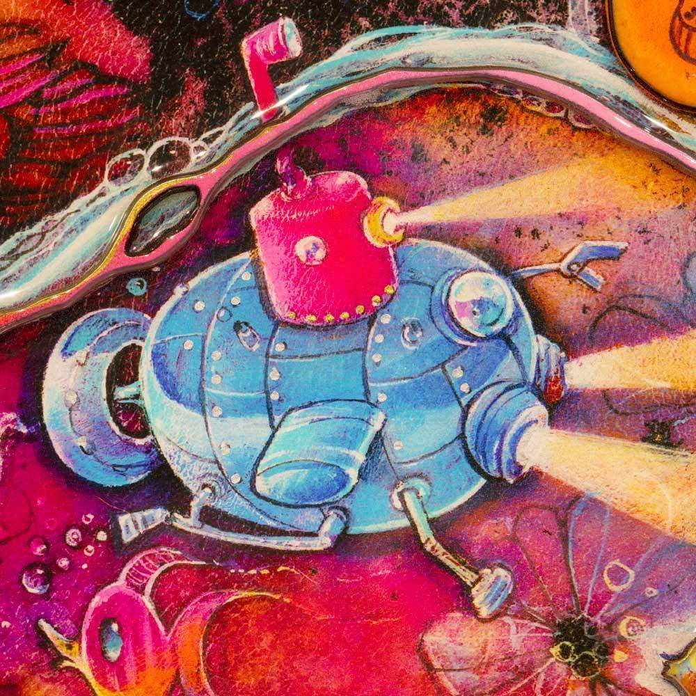 Space Hopping - Edition by artist Kerry Darlington - Wyecliffe Galleries