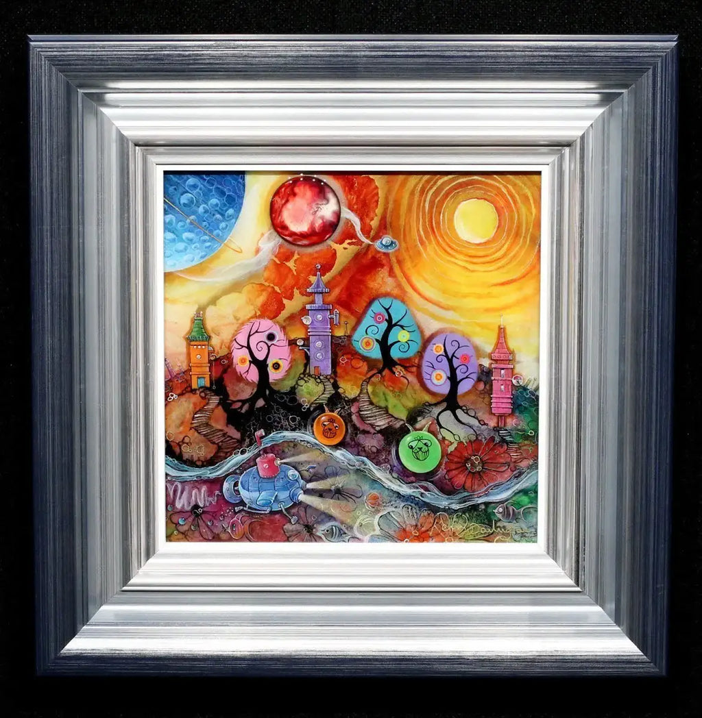 Space Hopping - ORIGINAL - SOLD by artist Kerry Darlington - Wyecliffe Galleries