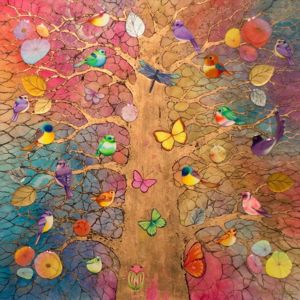 Spring Song - Original - SOLD by artist Kerry Darlington - Wyecliffe Galleries